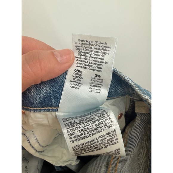 Mother The Spitfire Sneak Straight Leg Jeans in I‎ Confess Light Wash Sz 28 NWT - Picture 9 of 9